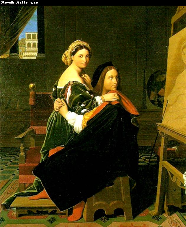 Jean Auguste Dominique Ingres raphael and the fornarina